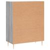 vidaXL Buffet sonoma gris 69,5x34x90 cm bois d'ing&eacute;nierie