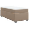 vidaXL Sommier &agrave; lattes de lit avec matelas Cappuccino 100x200 cm