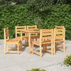 vidaXL Ensemble &agrave; manger de jardin 7 pcs Bois de teck solide