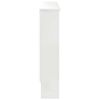 vidaXL Cache-Radiateur Blanc brillant 112 x 19 x 81,5 cm