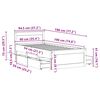 vidaXL Cadre de lit sans matelas avec t&ecirc;te de lit 90x190 cm pin massif