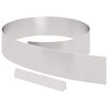 vidaXL Bordure de Pelouse 4 pc 450 x 15 cm Acier inoxydable Argent