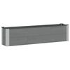 vidaXL Jardini&egrave;re sur&eacute;lev&eacute;e Gris 150 x 30 x 36 cm alu.