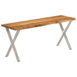 vidaXL Banc avec bord vivant 105 cm bois d'acacia massif