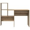 vidaXL Bureau Chêne artisanal 131,5 x 50 x 106,5 cm Bois d'ingénierie