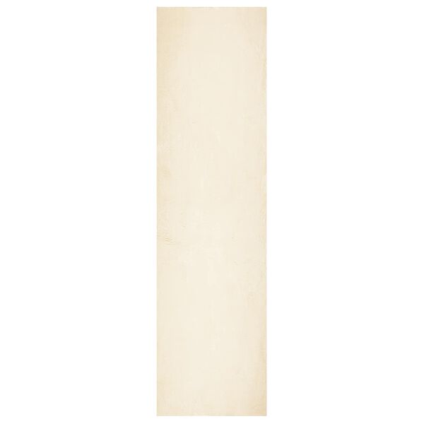 vidaXL Tapis de surface HUARTE Cr&egrave;me 750 x 80 cm Polyester
