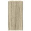 vidaXL Armoire lat&eacute;rale avec portes en verre ch&ecirc;ne sonoma 68x37x75,5cm