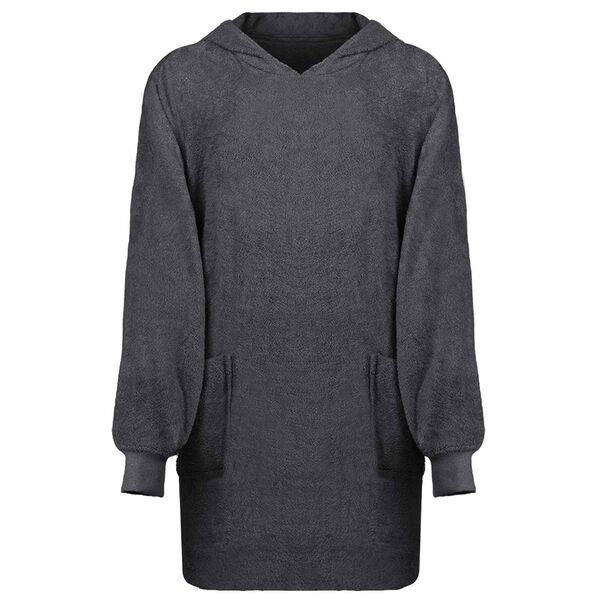 vidaXL Sweat &agrave; capuche couverture KINN Anthracite L Coton