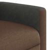 vidaXL Fauteuil de massage inclinable Marron Tissu
