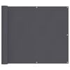 vidaXL &Eacute;cran de balcon anthracite 90x800 cm 100% polyester oxford