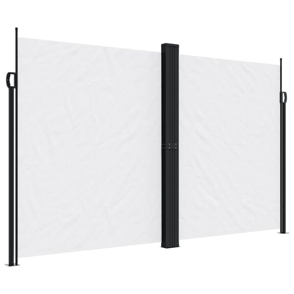 vidaXL Auvent lat&eacute;ral r&eacute;tractable blanc 200x1200 cm