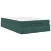 vidaXL Cadre de lit avec matelas 2 pi&egrave;ces Vert Velours