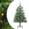 vidaXL Sapin de No&euml;l artificiel Vert 150 cm PVC et m&eacute;tal