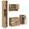 vidaXL Ensemble de mobilier de salle de bain 4 pc Ch&ecirc;ne artisanal