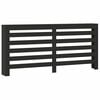 vidaXL Cache-radiateur noir 175x20x82 cm bois d'ing&eacute;nierie