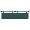 vidaXL T&ecirc;te de lit suspendue Uni Vert fonc&eacute; 190 x 55 x 5 cm tissu