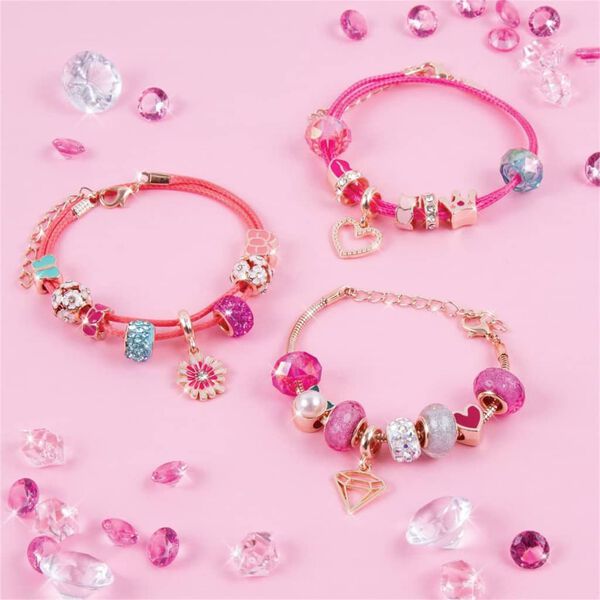 make it real Kit de fabrication bracelets 27pcs Halo Charms Think Pink