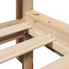 vidaXL Lit bibliothèque sans matelas 120x200 cm bois de pin massif