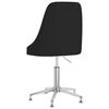 vidaXL Chaise pivotante de bureau Noir Tissu