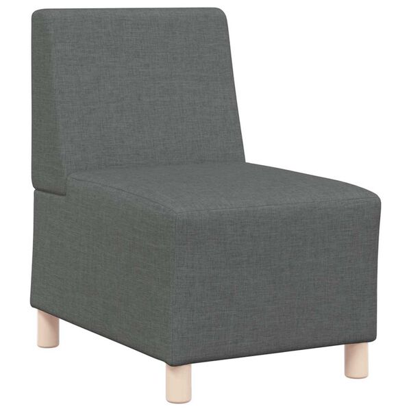 vidaXL Unit&eacute; de Sofa Modulaire Sans Accoudoirs 2 pcs Gris fonc&eacute;