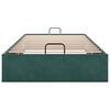vidaXL Cadre de lit ottoman sans matelas vert foncé 90x200 cm velours