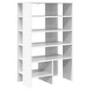 vidaXL Cabinet &agrave; chaussures avec &eacute;tag&egrave;re 2 pcs Blanc Bois d'ing&eacute;nierie
