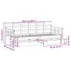 vidaXL Lit de jour avec tiroirs sans matelas 80x200 cm bois massif