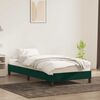 vidaXL Cadre de lit sans matelas vert fonc&eacute; 100x220 cm velours