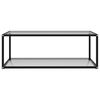 vidaXL Table basse Transparent 100x50x35 cm Verre trempé