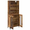 vidaXL Haut Armoire Bois Ancien 69,5 x 34 x 180 cm Bois d'ing&eacute;nierie