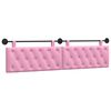 vidaXL T&ecirc;te de lit suspendue Rose Tissu