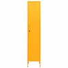 vidaXL Armoire à casiers Jaune moutarde 35x46x180 cm Acier