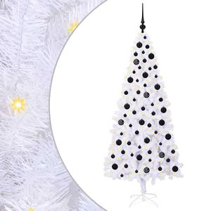 vidaXL Sapin de No&euml;l artificiel avec 300 LED Blanc 180 cm PVC et Acier