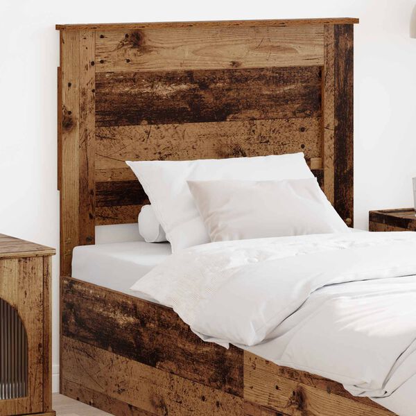 vidaXL T&ecirc;te de lit Bois Ancien 75 cm Bois d'ing&eacute;nierie
