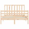 vidaXL Cadre de lit sans matelas 140x190 cm bois de pin massif
