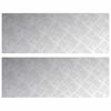 vidaXL Nez de marche 2 pc 80 x 30 cm Argent&eacute; Aluminium Rectangulaire