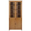 vidaXL Biblioth&egrave;que avec 4 portes 90x35x200 cm Bois de ch&ecirc;ne et verre