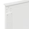 vidaXL Tête de lit Blanc brillant 75 cm Bois d'ingénierie
