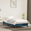 vidaXL Cadre de lit sans matelas bleu fonc&eacute; 90x200 cm velours