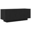 vidaXL Meuble TV Ch&ecirc;ne noir 100 x 35 x 40 cm Bois d'ing&eacute;nierie
