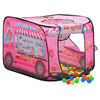 vidaXL Tente de jeu pour enfants avec 250 balles Rose 70x112x70 cm