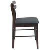 vidaXL Chaise de salle à manger 2 pcs Marron clair et noir Bois Massif