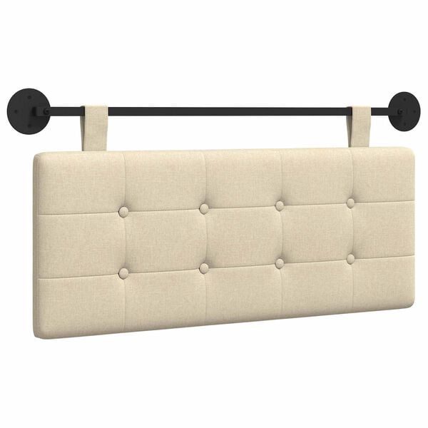 vidaXL T&ecirc;te de lit suspendue Montage mural tissu