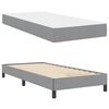 vidaXL Lit &agrave; ressorts avec matelas Gris clair 90 x 200 cm tissu