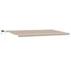 vidaXL Auvent r&eacute;tractable Beige 600 &times; 300 cm Tissu et Aluminium