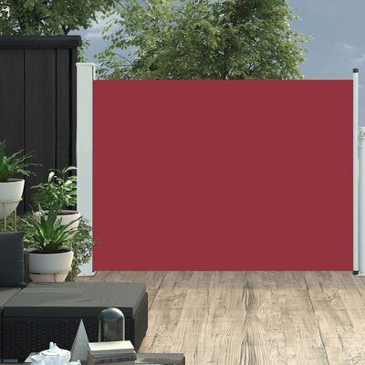 vidaXL Auvent latéral rétractable de patio 117x500 cm Rouge