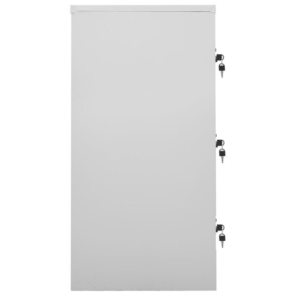 vidaXL Armoire &agrave; casiers Gris clair et vert 90x45x92,5 cm Acier