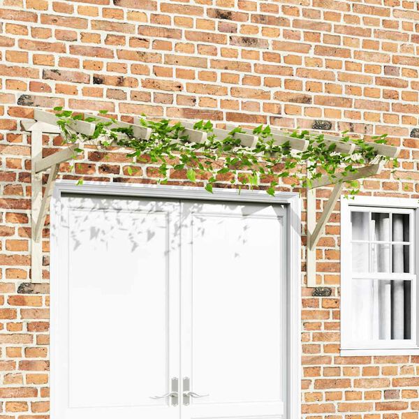 vidaXL Auvent de porte 200x100x100 cm Bois de pin solide