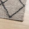 vidaXL Tapis shaggy à poils longs moderne beige anthracite 200x280 cm