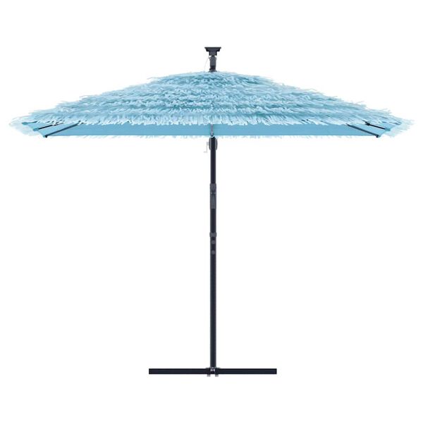vidaXL Parasol de jardin avec m&acirc;t en acier bleu 290x290x238 cm
